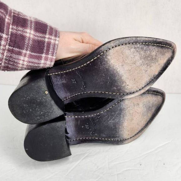 The last conspiracy ankle boots read for size - Picture 7 of 9